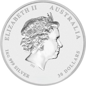 Australien. 30 Dollars 2011 Year of the Rabbit, 1 Kg (.999)