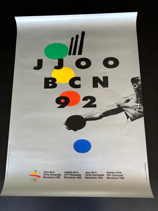 Albert Isern - Affiche originale Jeux olympiques Barcelone 1992 - 1990‹erne