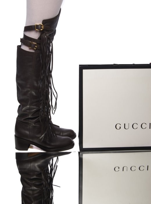 Gucci - Knæstøvler - Størelse: Shoes / EU 38