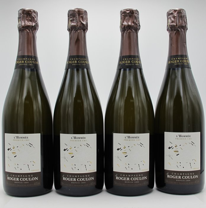 Roger Coulon "L'Hommée" - Champagne Extra-Brut 1er Cru - 4 Flasker (075 L)