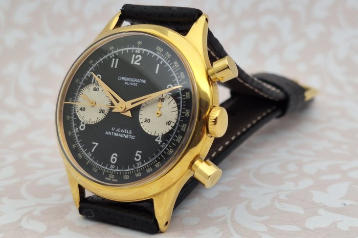 Chronographe Suisse - Panda dial - Cal Landeron 51 - Ingen mindstepris - Mænd - 1950-1959