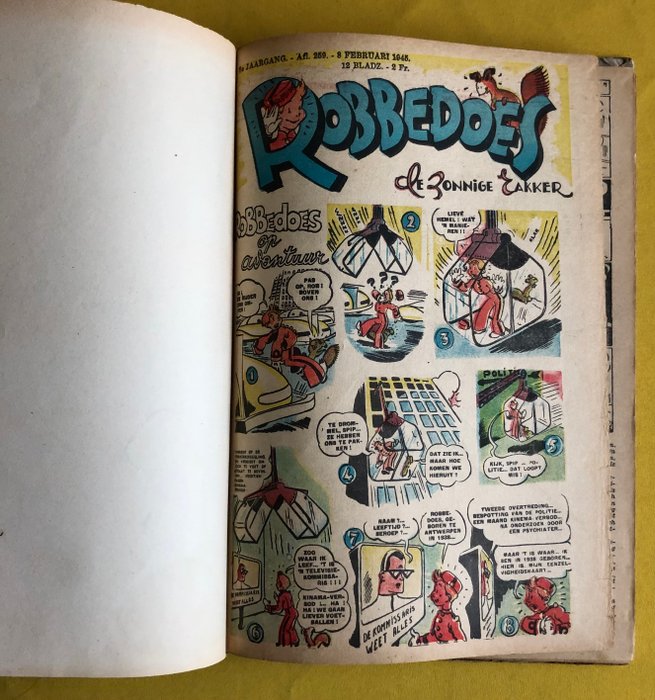 Robbedoes (magazine) - Verzamelalbum 15 - 1 Album - Første udgave/1945