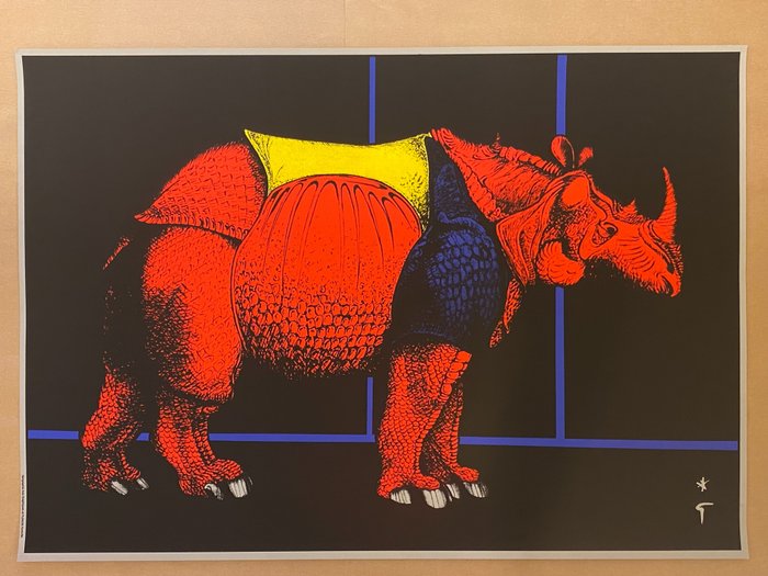 René Gruau - UNTITLED (THE RHINOCEROS) - 1990‹erne