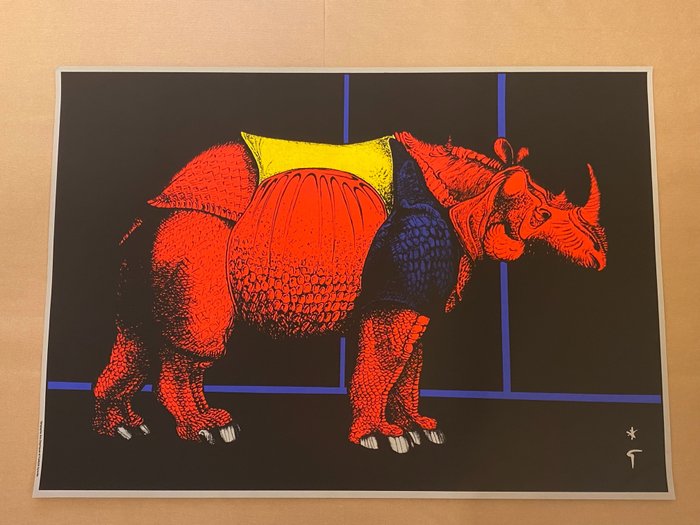 René Gruau - UNTITLED (THE RHINOCEROS) - 1990‹erne