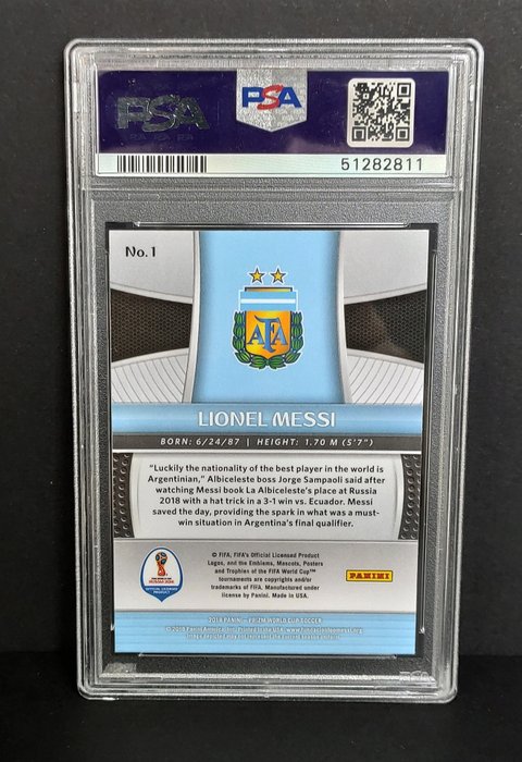 2018 - Panini - Prizm World Cup - Lionel Messi - #1 - 1 Graded card - PSA 9