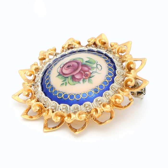 Broche - 18 kraat Gulguld