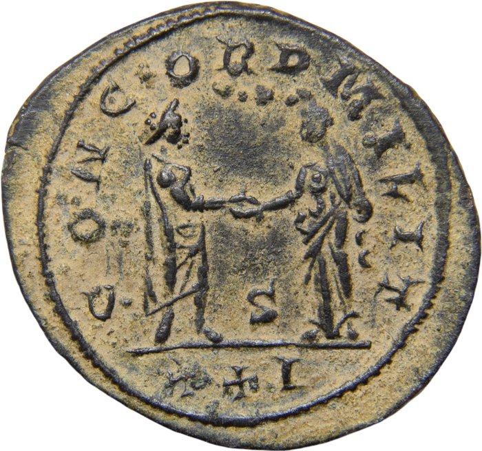 Romarriket Probus (AD 276-282) Antoninianus Siscia mint AD 280 CONCORD MILIT S/XXI  (Ingen mindstepris)