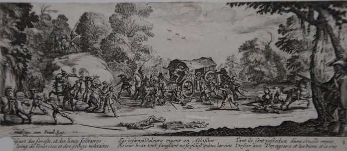 Jacques Callot (1592-1635) - Robbery from The Miseries and Misfortunes of War