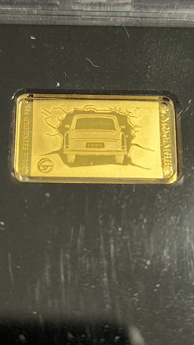 Tyskland. Gold Bar 2019 Kultauto Trabant, (.999) Proof  (Ingen mindstepris)