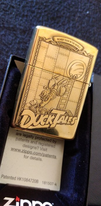 Zippo - Dagobert Duck - The richest Duck in the World - armor case - golden brass - ne - Lommelighter - Stål (rustfrit)