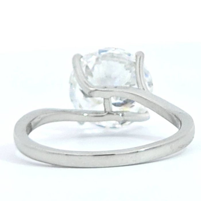 Ingen mindstepris - Ring Platin -  4.02ct. tw. Diamant (Laboratoriedyrket) - E