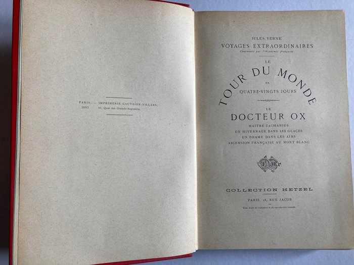 Jules Verne - Le Tour du monde en 80 jours - 1916