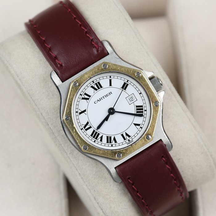 Cartier - Santos Octagon - 2966 - Unisex - 1980-1989