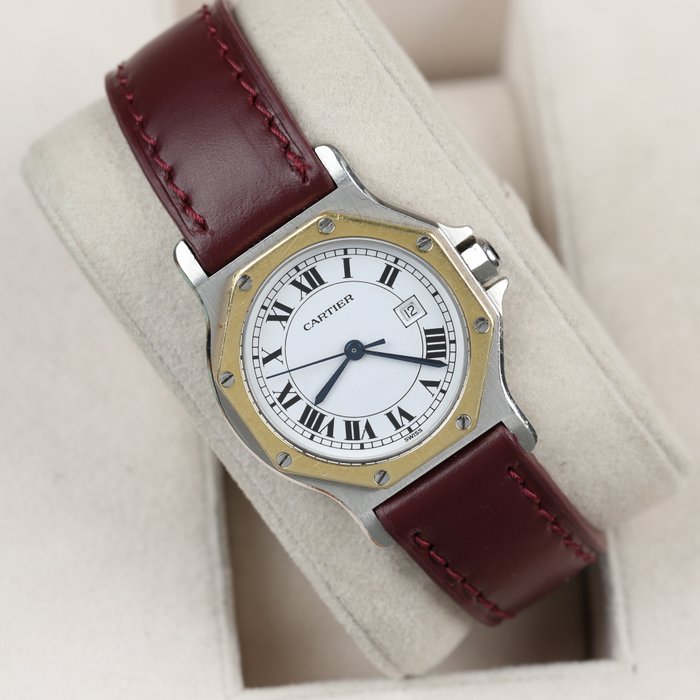 Cartier - Santos Octagon - 2966 - Unisex - 1980-1989