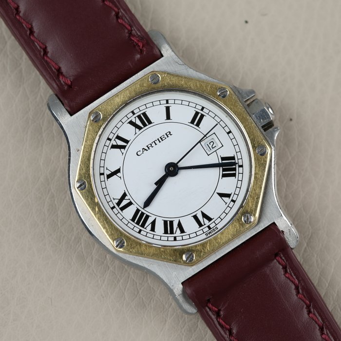 Cartier - Santos Octagon - 2966 - Unisex - 1980-1989