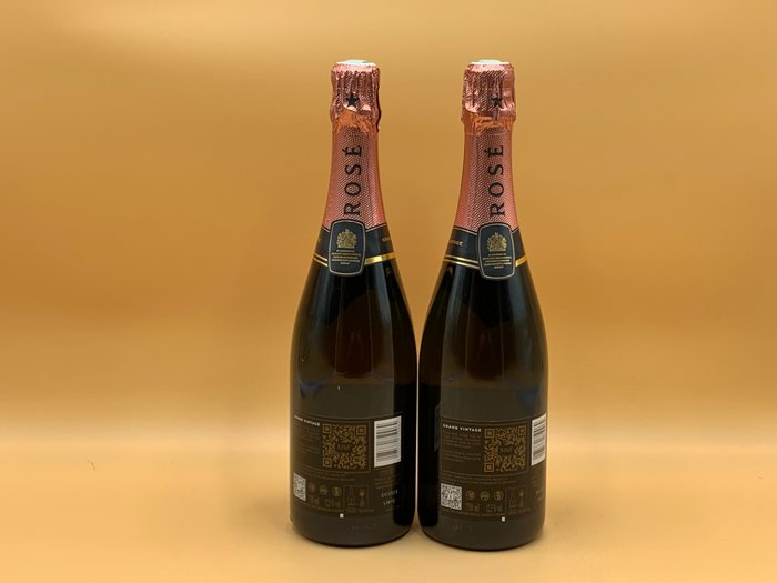 2015 Moët  Chandon, Grand Vintage - Champagne Rosé - 2 Flasker (0,75 L)