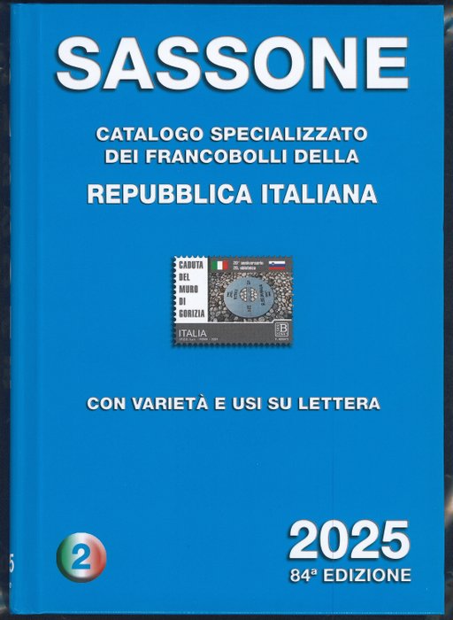 Italien 1877/2023 - Sassone-kataloger bind II + III. 2025 udgave Ny.