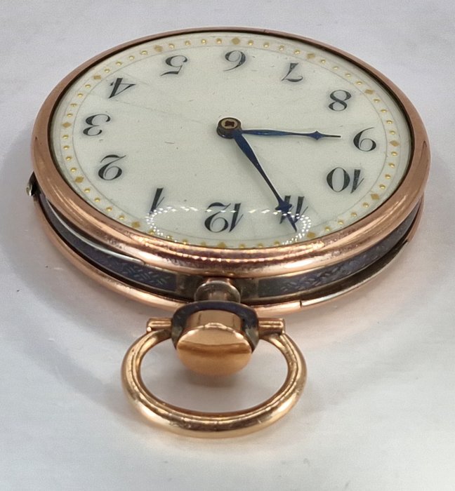 Geneve - Tula-Silber Lepine Taschenuhr - Quarter Repeater - vergoldete Lünette - Schweiz 1890