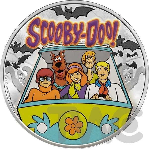 Barbados. 1 Dollar 2021 Scooby-Doo, 1/2 Oz (.999) Proof  (Ingen mindstepris)