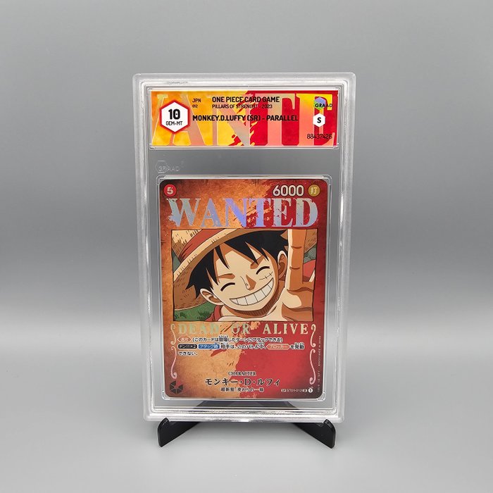 Monkey.D.Luffy SP [Wanted] ST01-012 SR Graded card - Graad 10