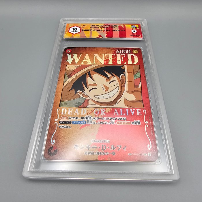 Monkey.D.Luffy SP [Wanted] ST01-012 SR Graded card - Graad 10