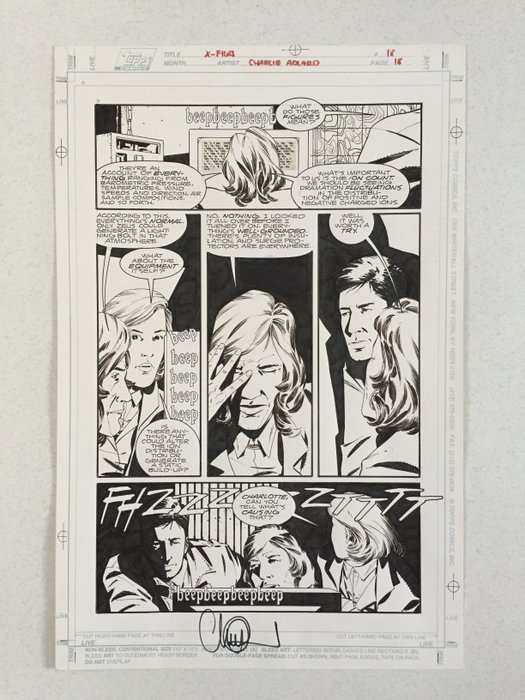 Charlie Adlard - 1 Original page - X-Files - Fox Mulder  Dana Scully, Expediente-X