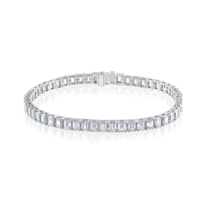 Armbånd - 14 karat Hvidguld -  1074ct tw Diamant (Laboratoriedyrket)