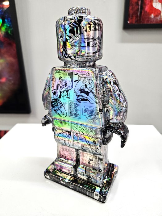 Patryk Konrad - Patryk Konrad - Lego Superman holographic comic resin sculpture - limited edition