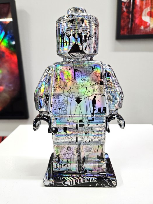 Patryk Konrad - Patryk Konrad - Lego Superman holographic comic resin sculpture - limited edition