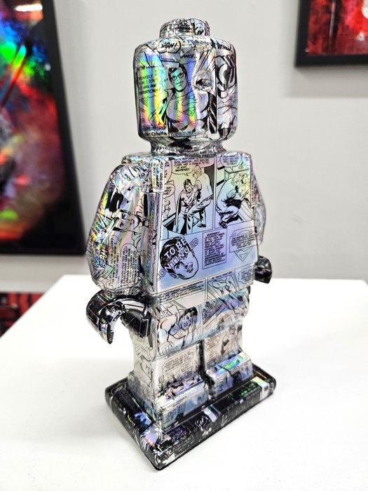 Patryk Konrad - Patryk Konrad - Lego Superman holographic comic resin sculpture - limited edition