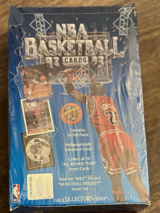 1992/93 Upper Deck NBA Basketball - 12 Booster pack - Glimrende (EX)