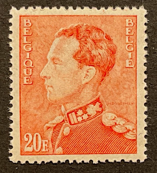 Belgien 1936 - Poortman 20 fr Bleg orange - POSTFRIS - OBP 435Aa