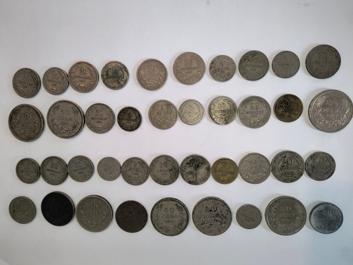 Bulgarien. Boris III (1918-1943). A Lot of 40x Old Bulgarian Coins 1888-1943  (Ingen mindstepris)