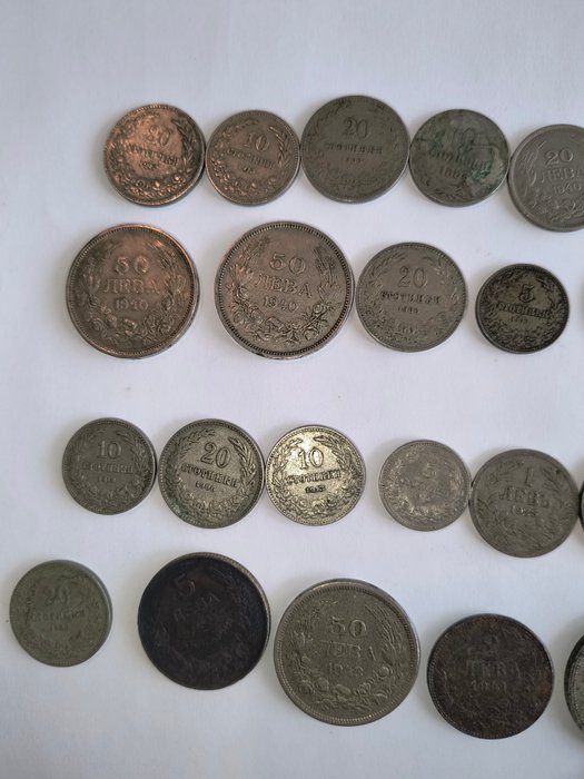 Bulgarien. Boris III (1918-1943). A Lot of 40x Old Bulgarian Coins 1888-1943  (Ingen mindstepris)