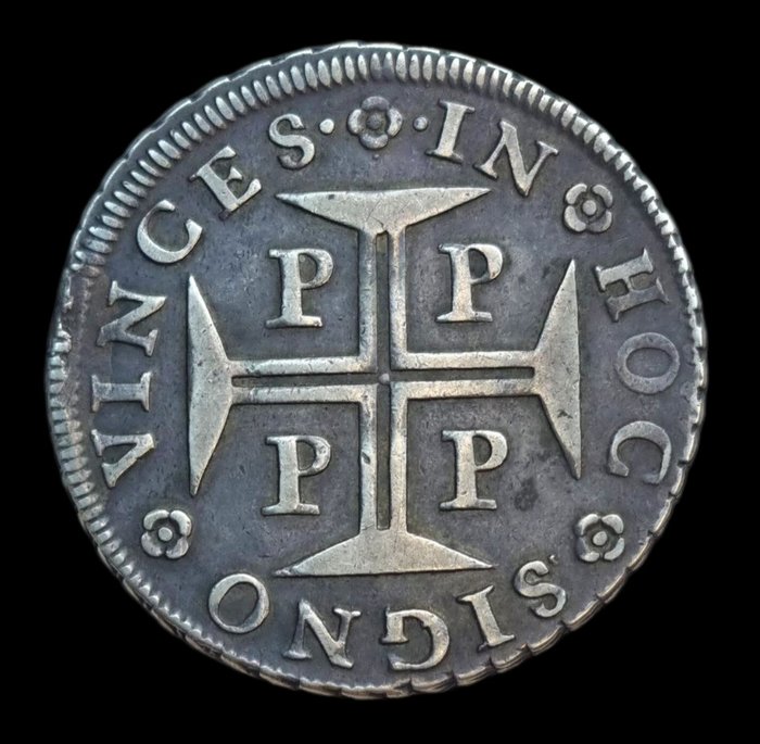 Portugal. D. Pedro II (1683-1706). Cruzado Novo (480 Reis) 1690 - PORTVG•/ Coroa Tipo 5