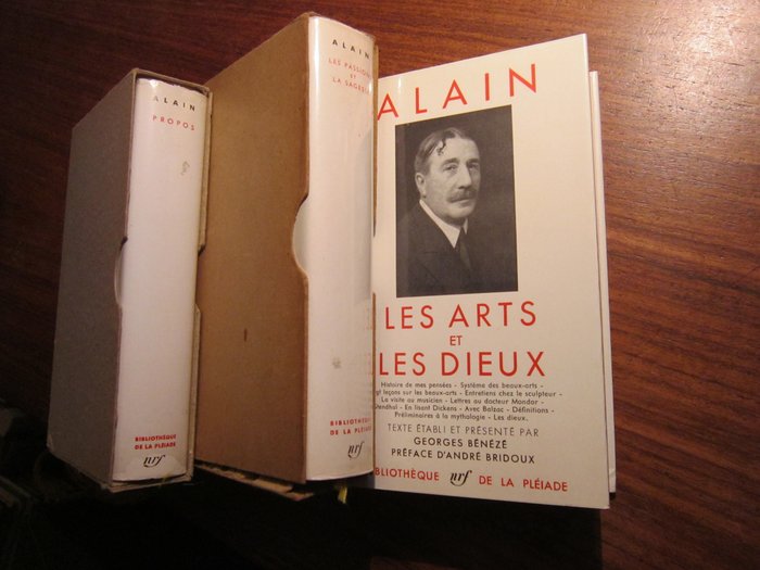 Alain - Les Passions et la sagesse, Les Arts et les dieux  Propos - 1956