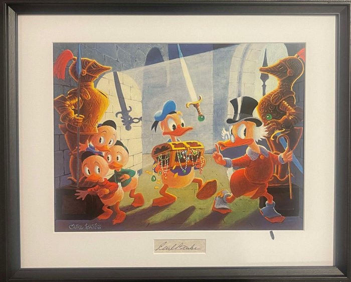 Carl Barks - The Old Castle's Secret - art print with original signature insert - NO RESERVE!