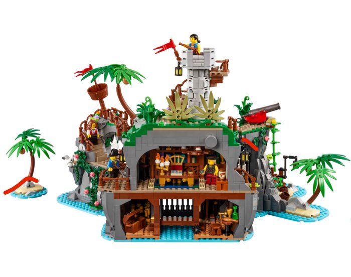 Lego - Pirates - Lego - Lego Bricklink 910038 Ominous Isle - Danmark