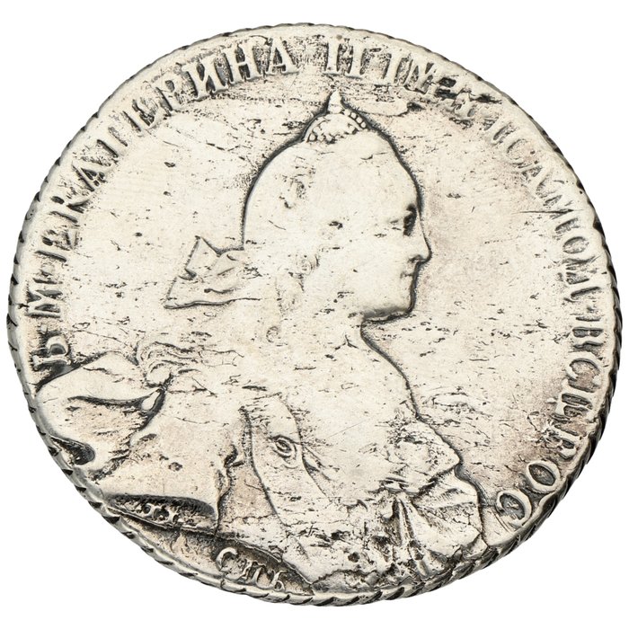 Rusland Catherine II (1762-1796) 1 Rouble 1768 СПБ АШ  (Ingen mindstepris)