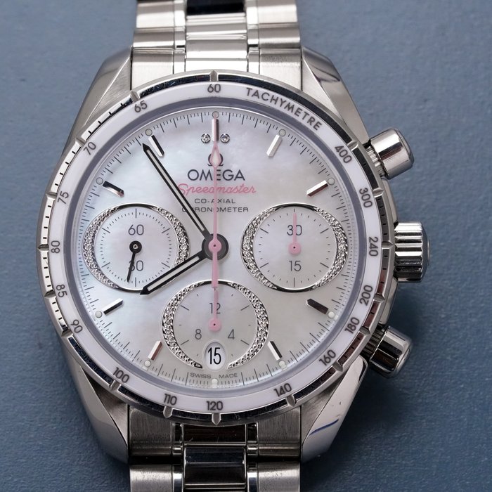 Omega - Speedmaster Co-Axial Chronograph  MOP Dial - 324.30.38.50.55.001 - Kvinder - 2011-nu