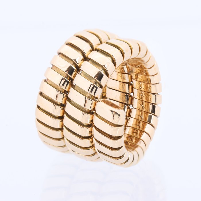 Bvlgari - Ring - Tubogas - 18 kraat Gulguld