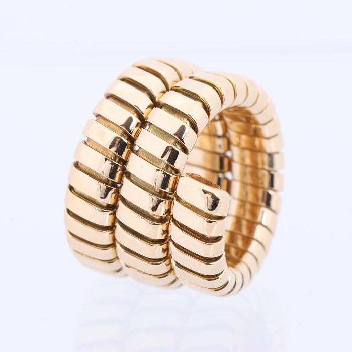 Bvlgari - Ring - Tubogas - 18 kraat Gulguld