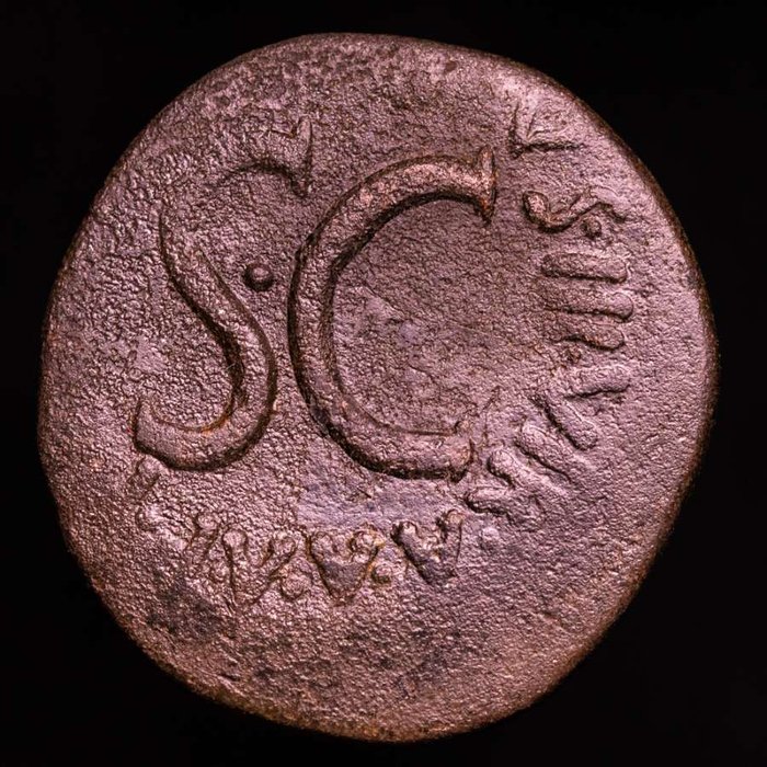 Romarriket Augustus with A Licinius Nerva Silian moneyer As Minted in Rome 15 BC  - L SVRDINVS III VIR A A A F F around large S C  (Ingen mindstepris)