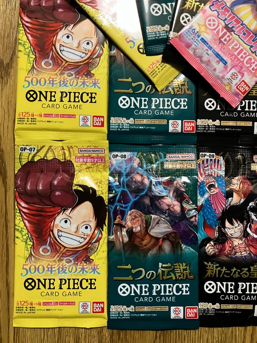 Bandai - 24 Booster pack - 4 different packs 6 sets - ONE PIECE CARD GAME Japanese