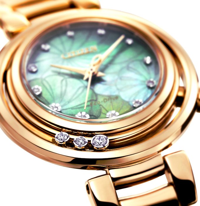 Citizen - Lady Arcly Gold Limited Edition Diamond Accents Madreperla - Kvinder - 2011-nu