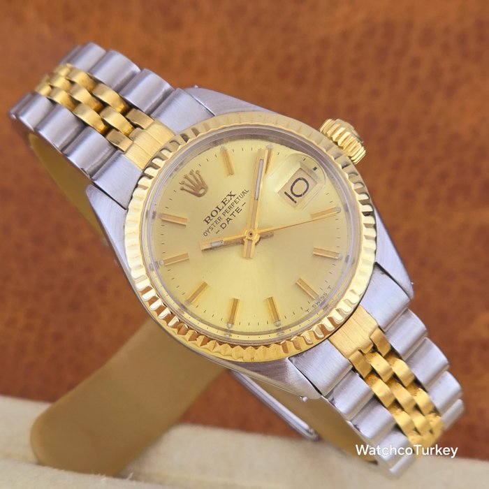 Rolex - Oyster Perpetual Date - Ingen mindstepris - Ref.6917 - Kvinder - 1969