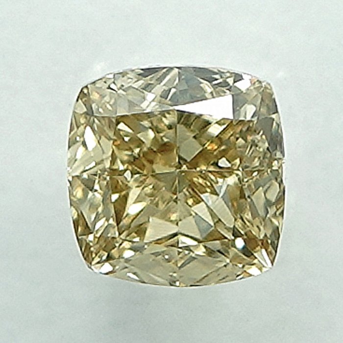 1 pcs Diamant  (Naturfarvet)  - 0.29 ct - Fancy light Grålig Gul - VS1 - International Gemological Institute (IGI)