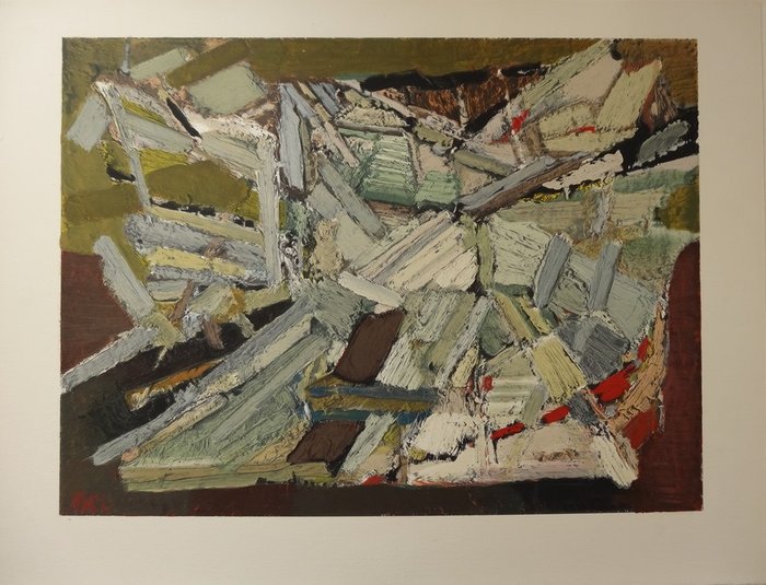 Nicolas de Staël (1914-1955) - Composition abstraite