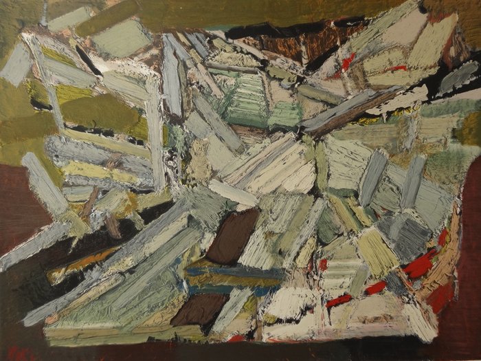 Nicolas de Staël (1914-1955) - Composition abstraite