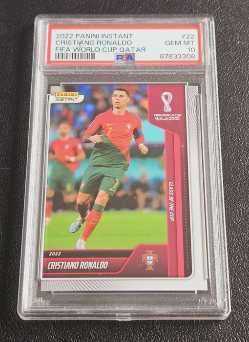 2022 Panini Instant World Cup Cristiano Ronaldo #22 PSA 10 - 1 Graded card